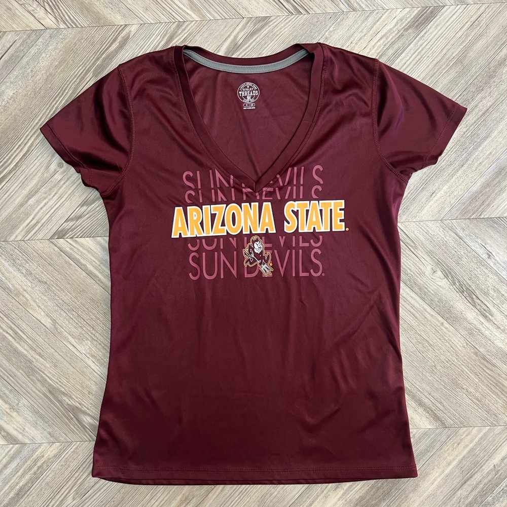 Rivalry Threads Maroon Arizona State V-Neck Tee